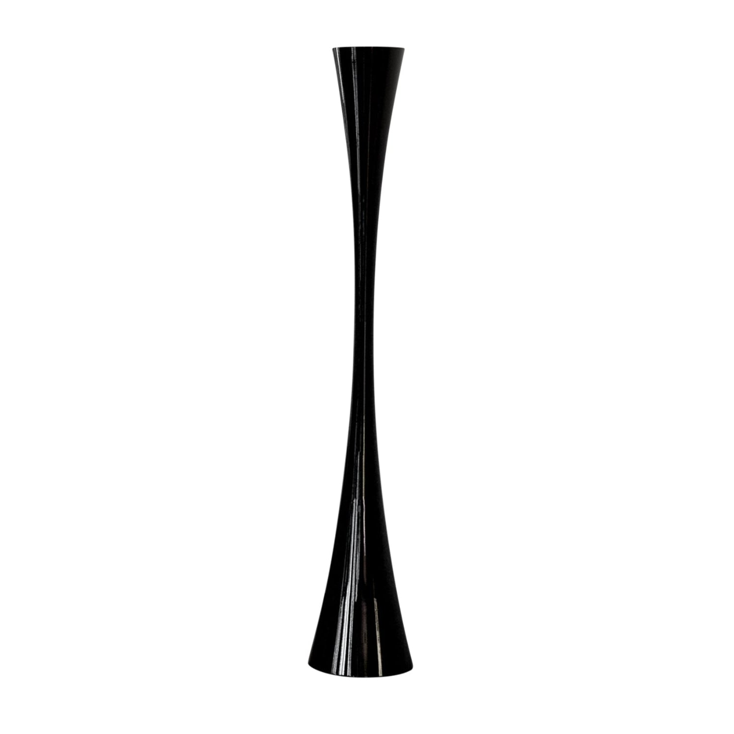 Podlahová lampa BICONICA lesklá čierna