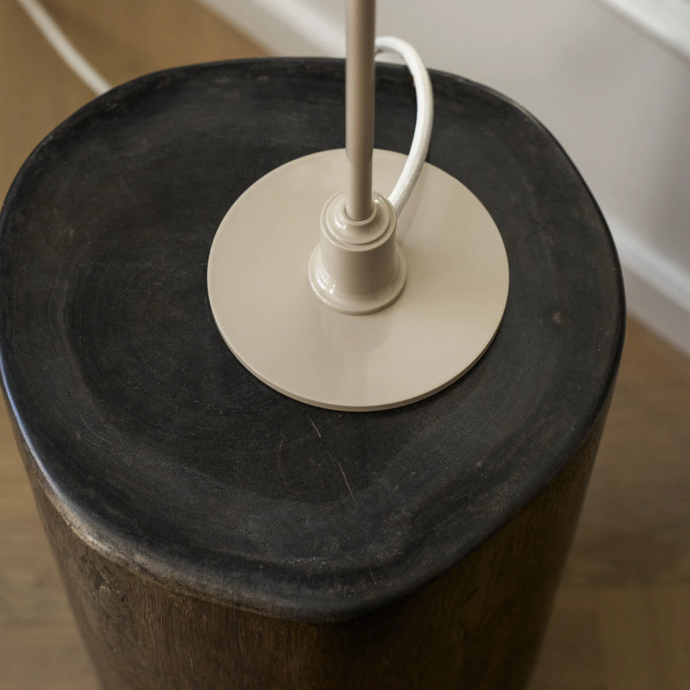 Stolná lampa PH 2/1 biela s béžovým podstavcom