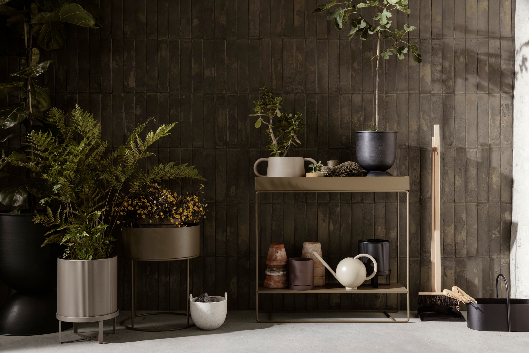 Kvetináč okrúhly PLANT BOX ROUND čierny