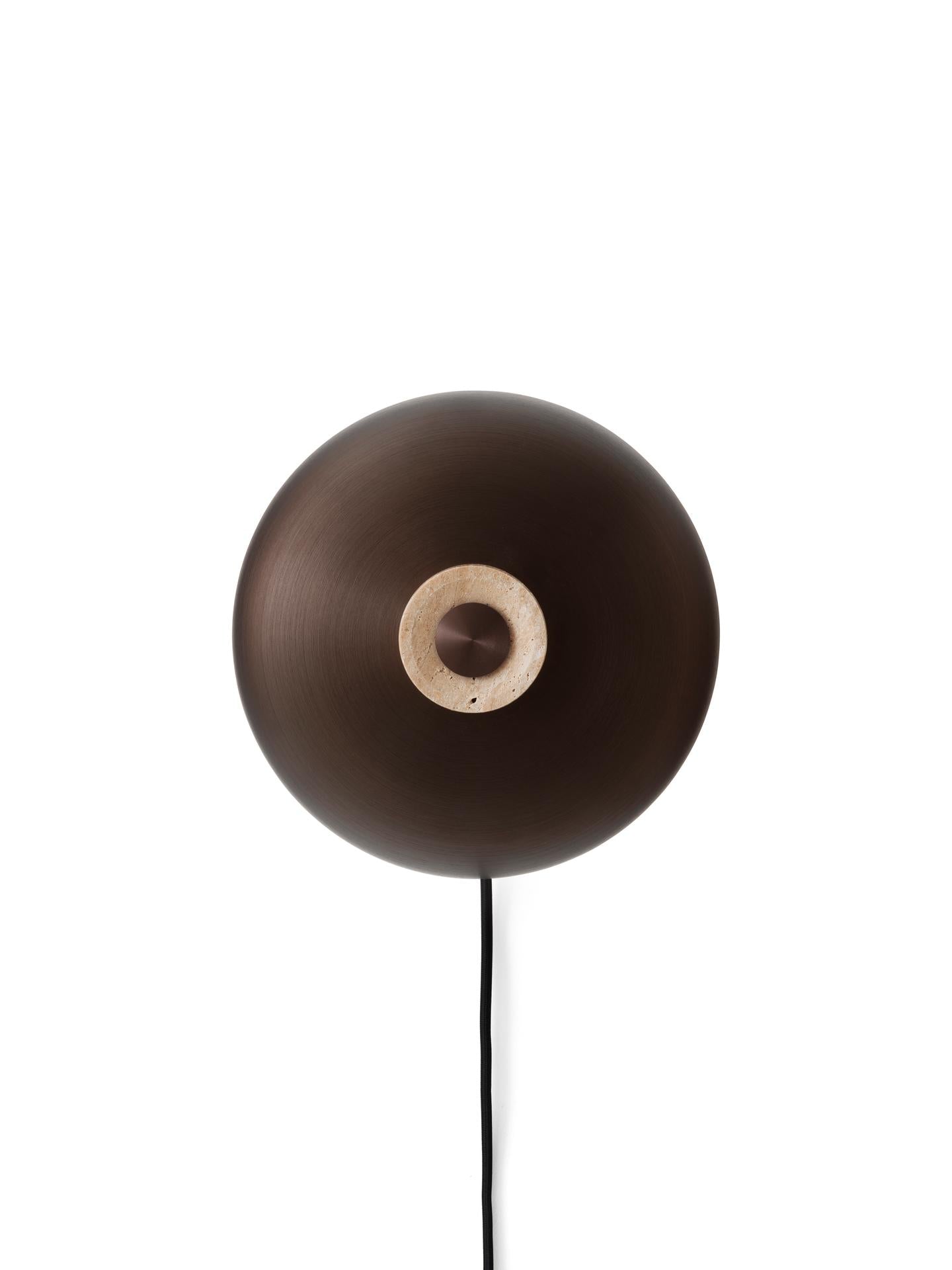 REVERSE wall lamp brown aluminum
