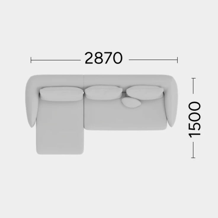 Narożnik lewostronny NANI tapicerowany