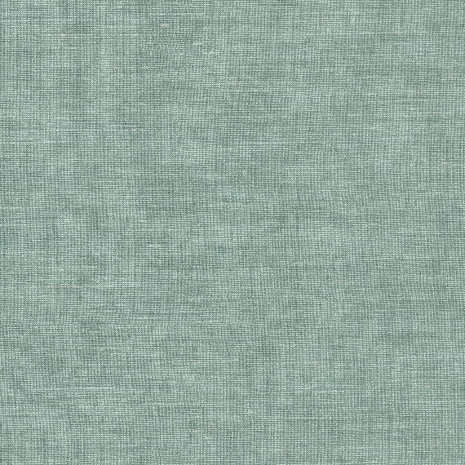 Structural wallpaper imitating linen canvas SHINOK - VERT D'EAU muted green