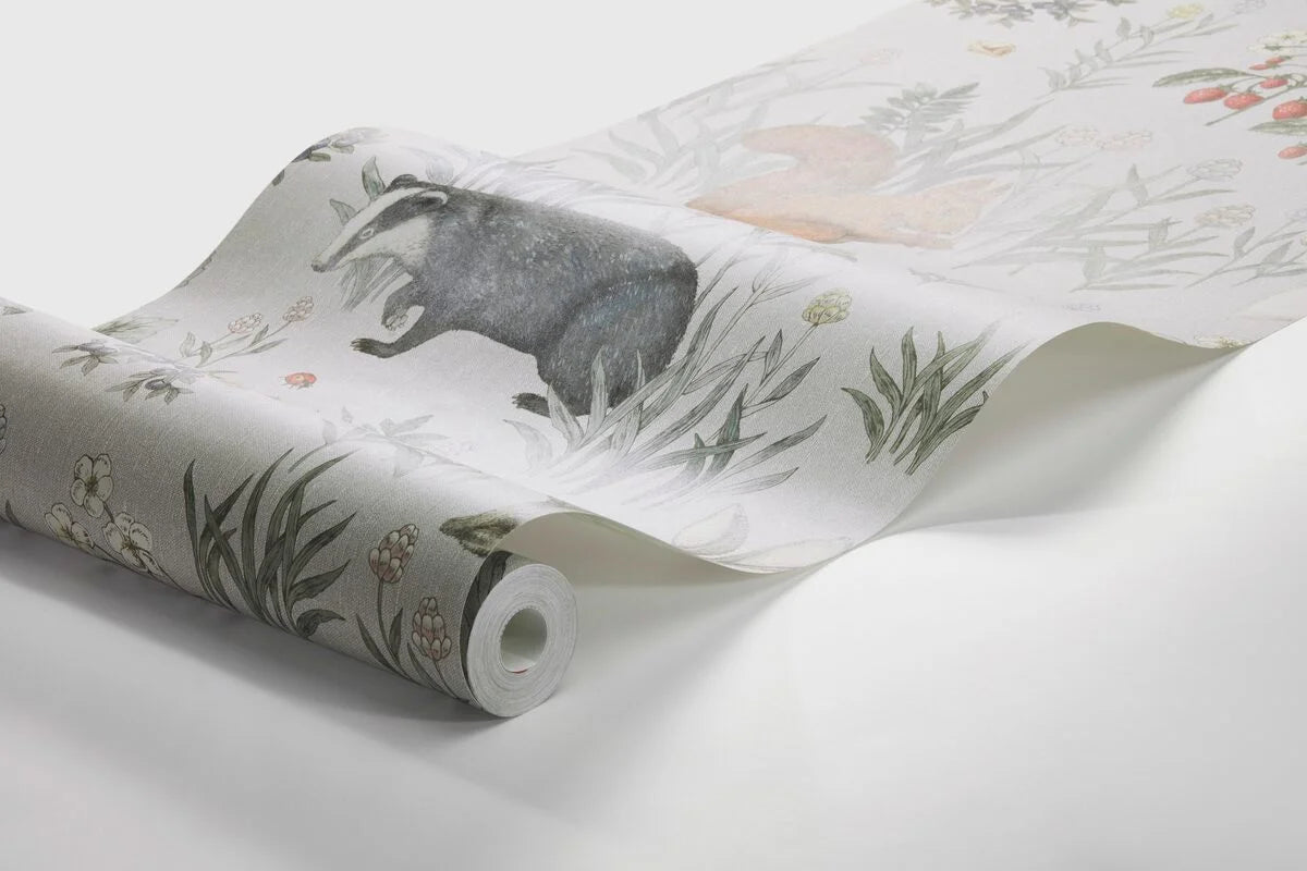 Detská nástenná maľba so zvieracím motívom FOREST FRIENDS modrá