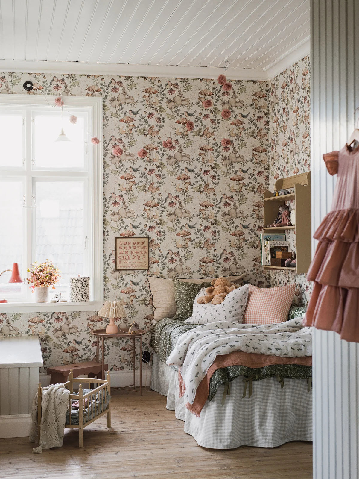 Detská tapeta so zvieracím motívom MINOU béžová