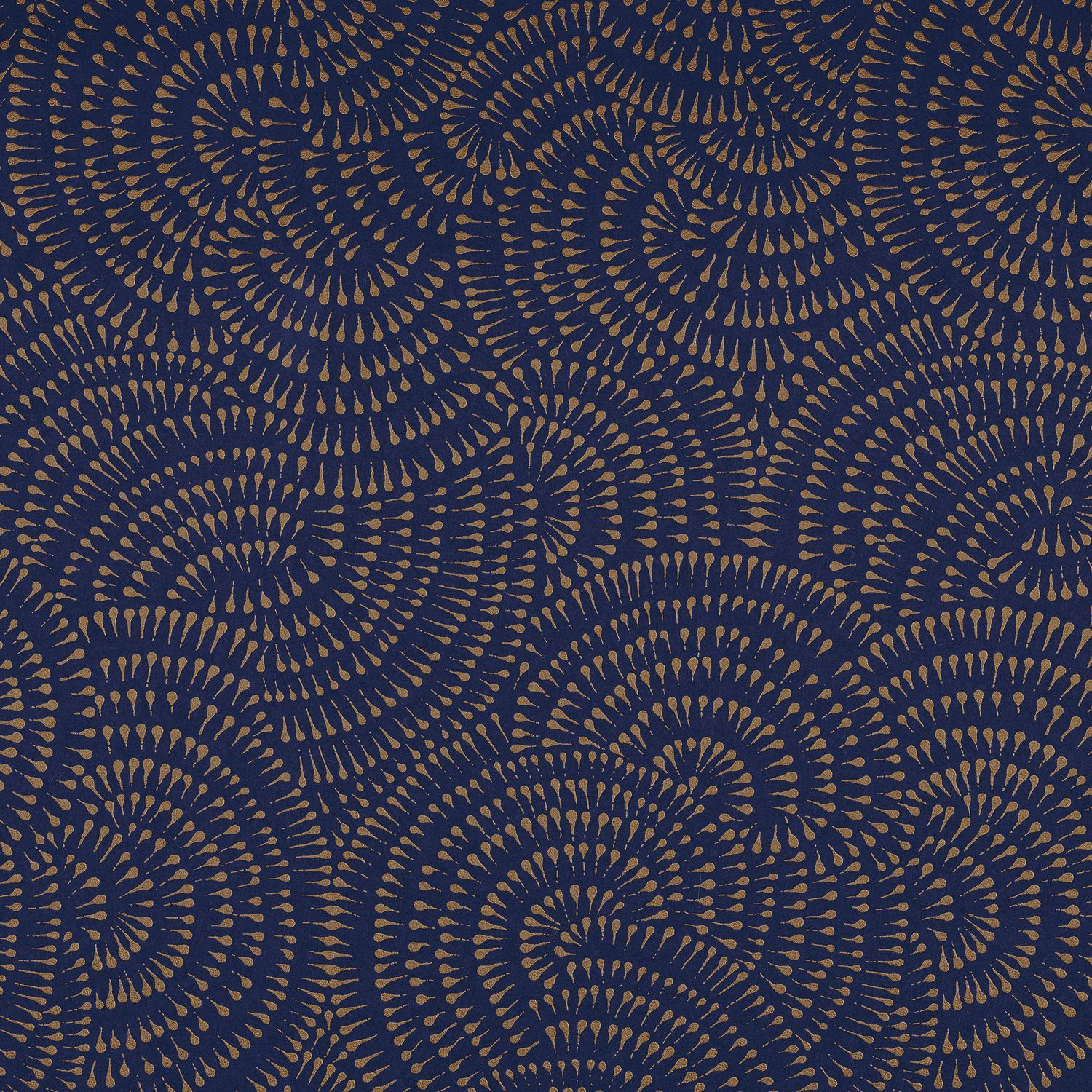 CASCADE Abstract Pattern Wallpaper - MARINE Navy
