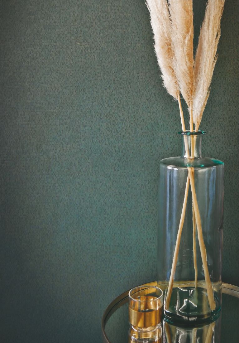 Tapeta so štruktúrou napodobňujúcou intarziu zo slamy ROSEAU - TAUPE taupe