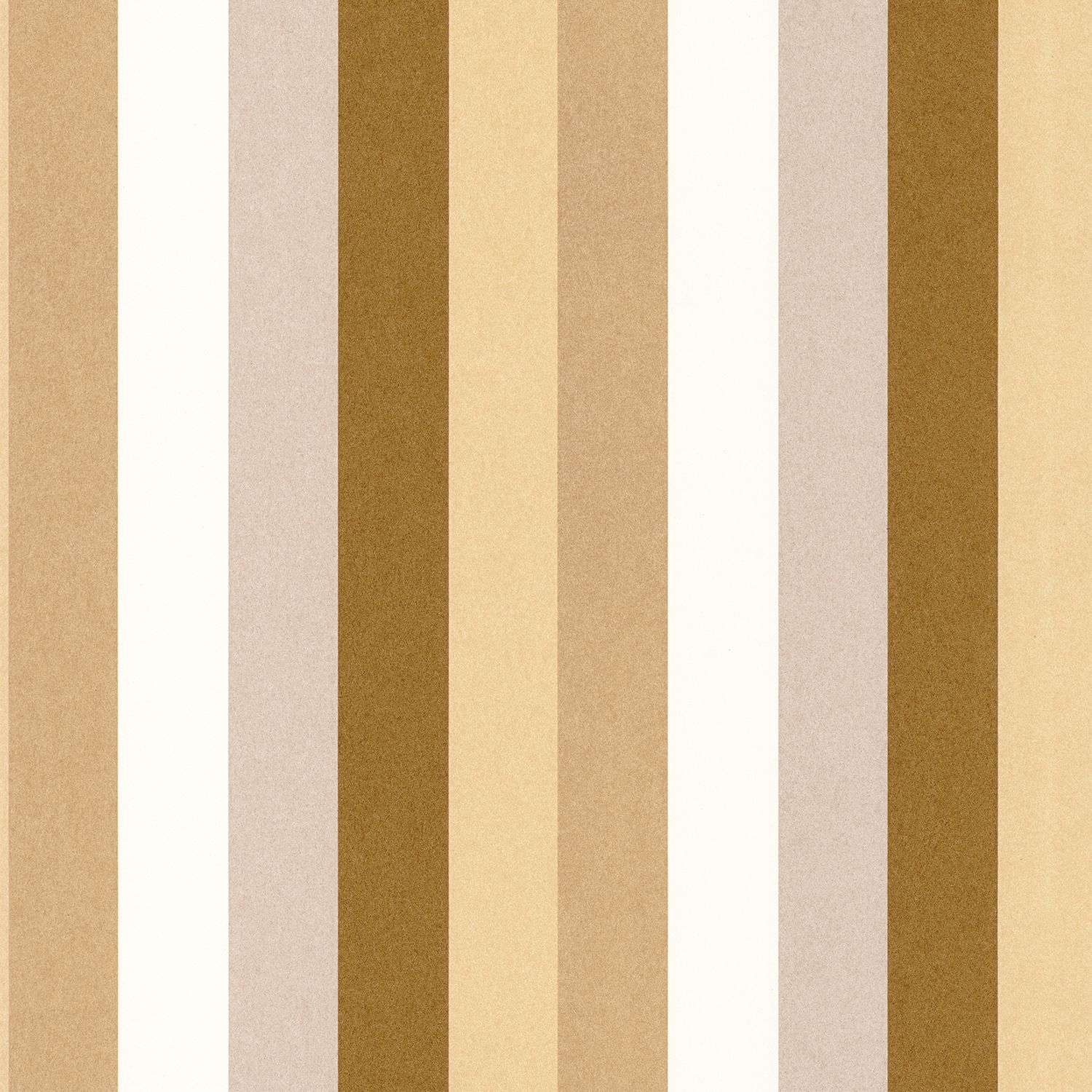 TRANSAT Striped Textured Wallpaper - SAND/CAMEL beige with brown