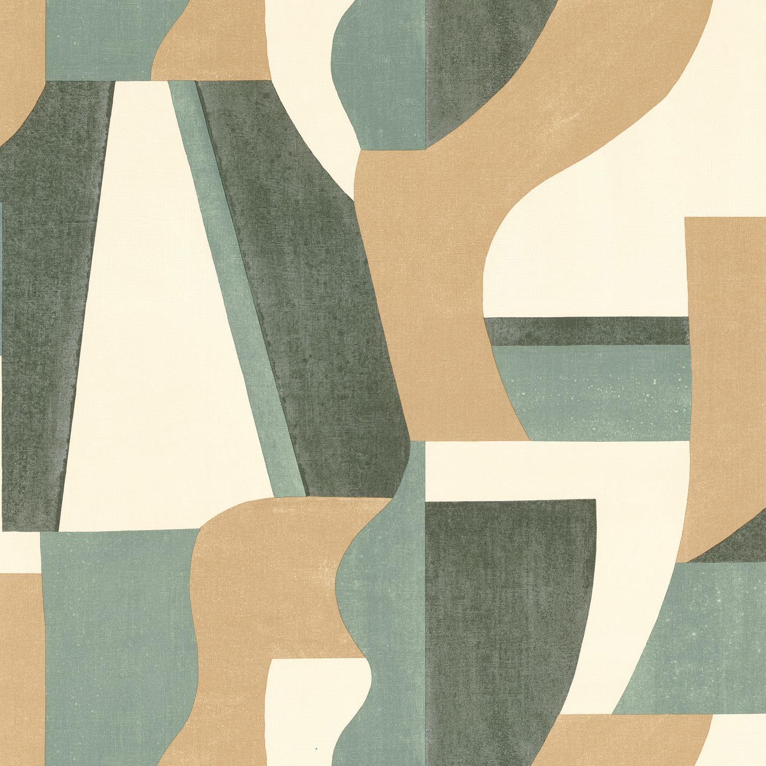 Tapeta so štruktúrou a geometrickým motívom GINO - EMERAUDE smaragdová