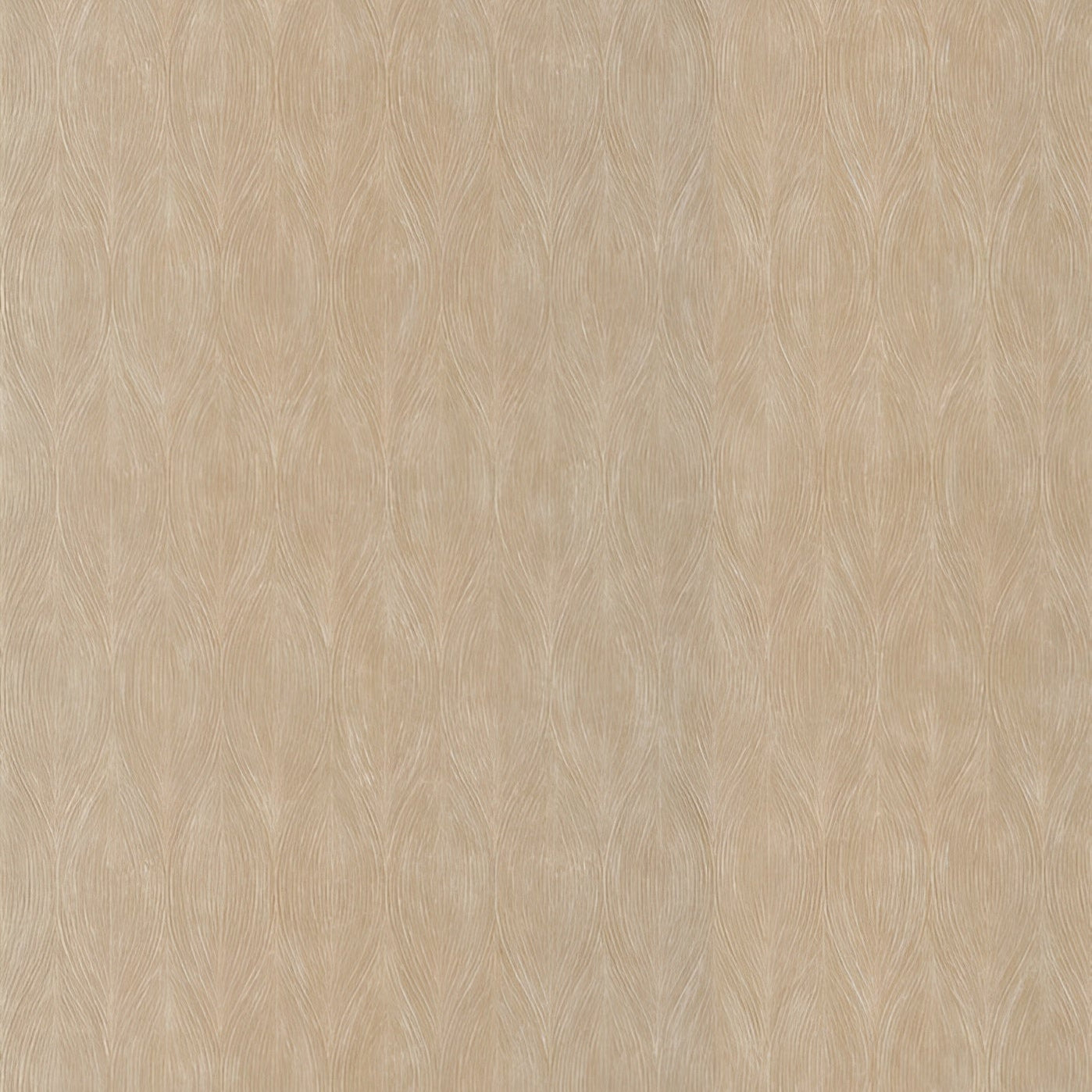 Metallic Structural Wallpaper with Abstract Pattern KERAMOS - MARRON GLACÉ Brown