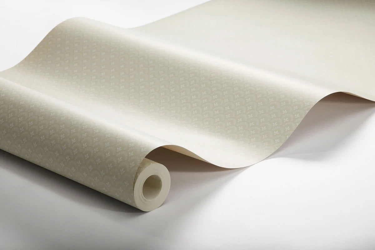 Geometrická tapeta s kvetinovým motívom DAISY krémová