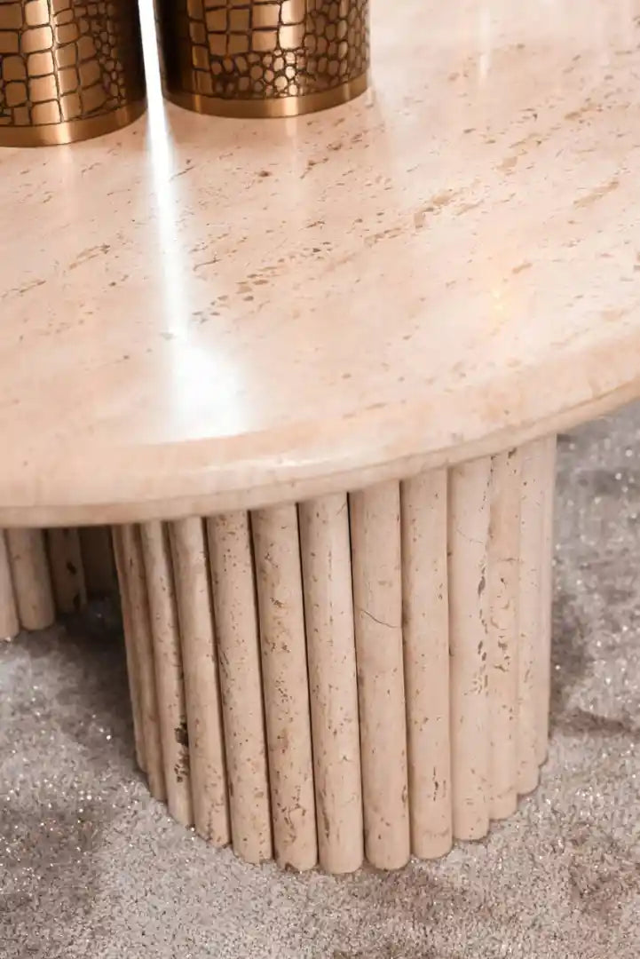 Kávový stolík LA CANTERA travertín