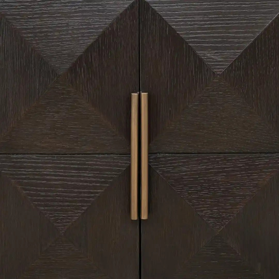 CLAREMONT TV cabinet brown with beige top