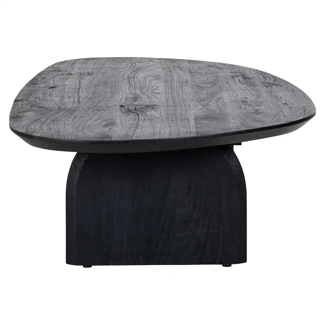 HUDSON coffee table black mango wood