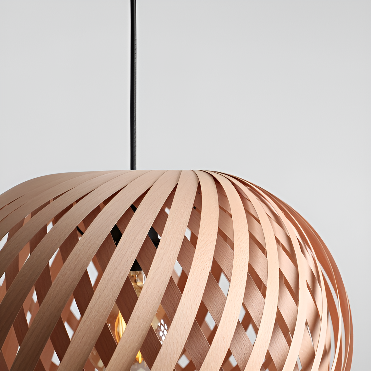 Závesná lampa NATURE CROSS drevo
