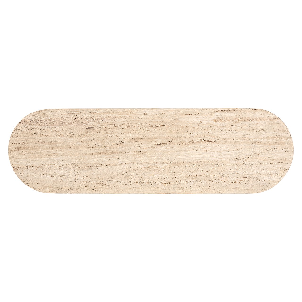 Konsola HAMPTON čierna s doskou z travertínu