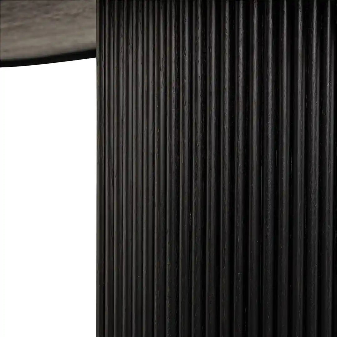 KINGSTON dark brown oak veneer table