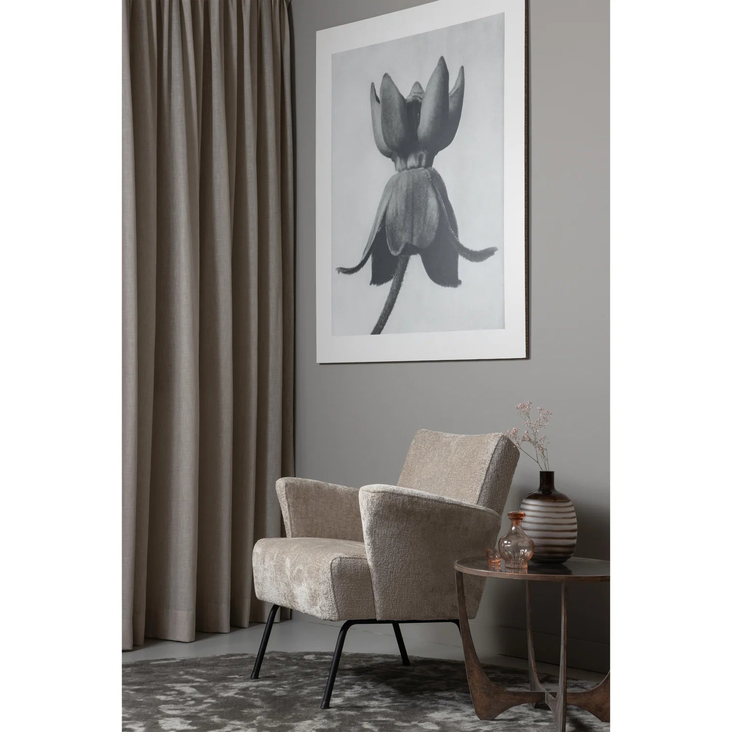 Muse beige armchair