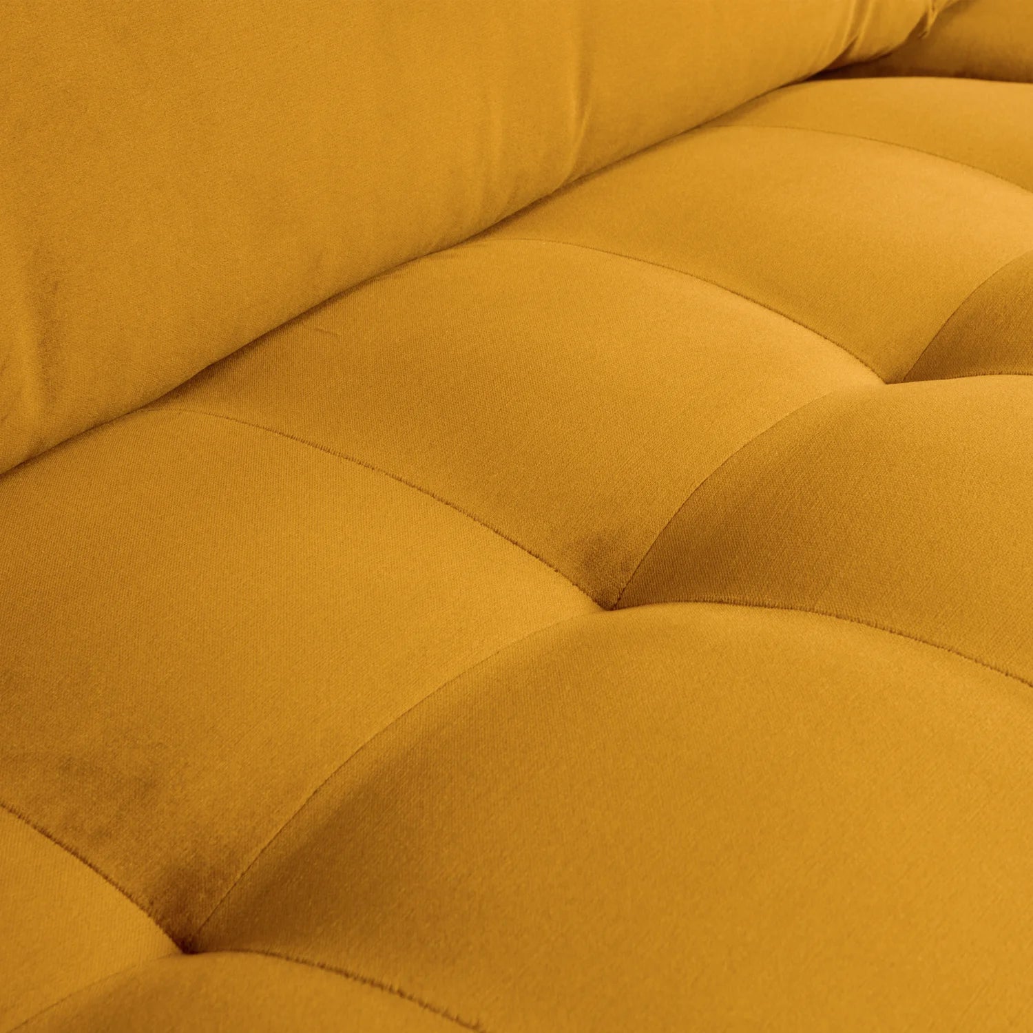 Velvet sofa 2.5-person Rodeo Classic mustard