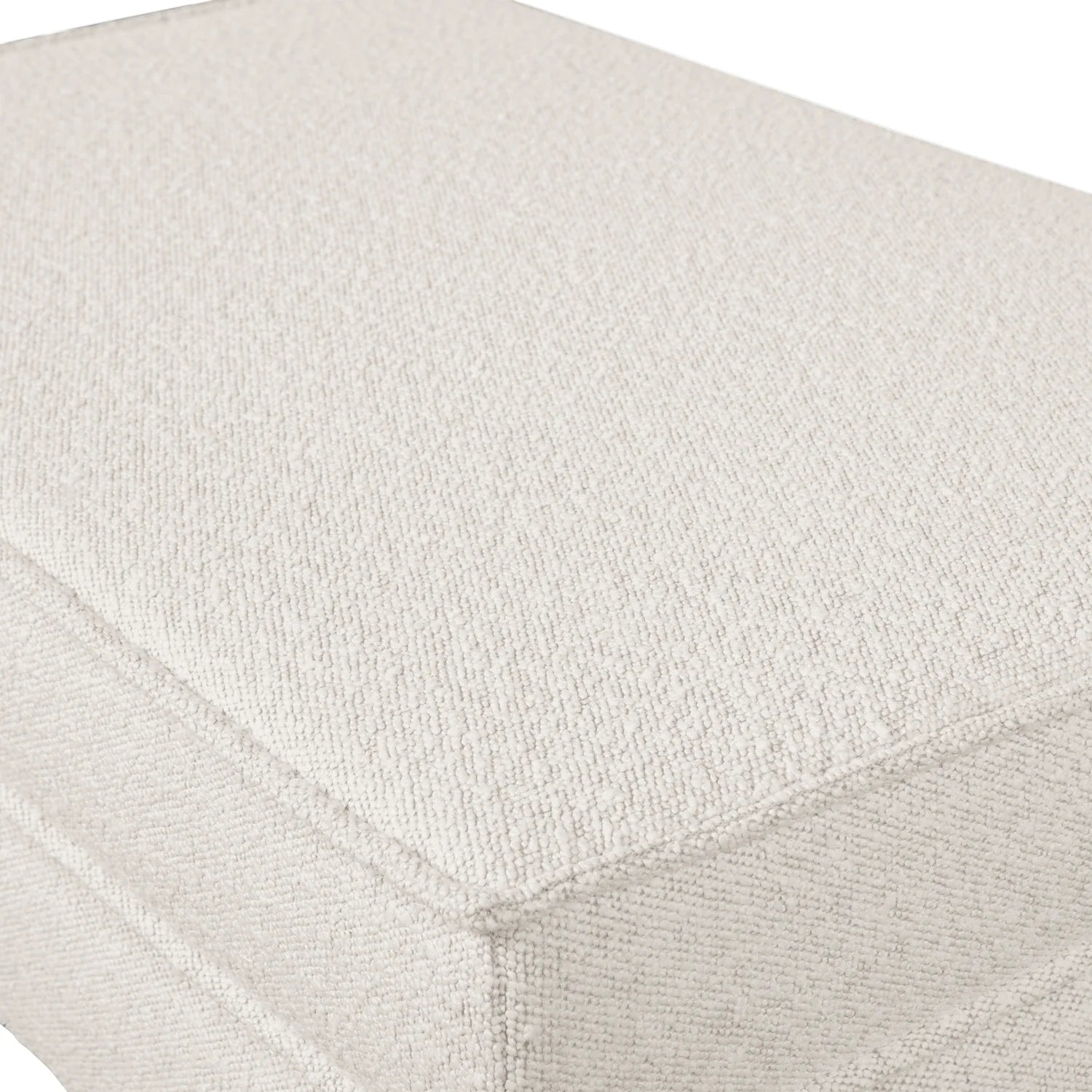 Rodeo footrest cream bouclé