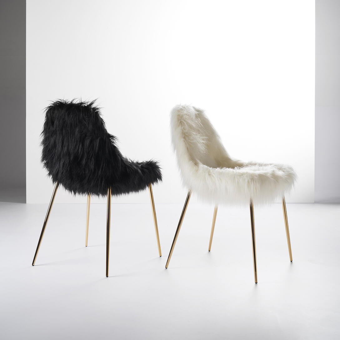MAMMAMIA FUR Chair White
