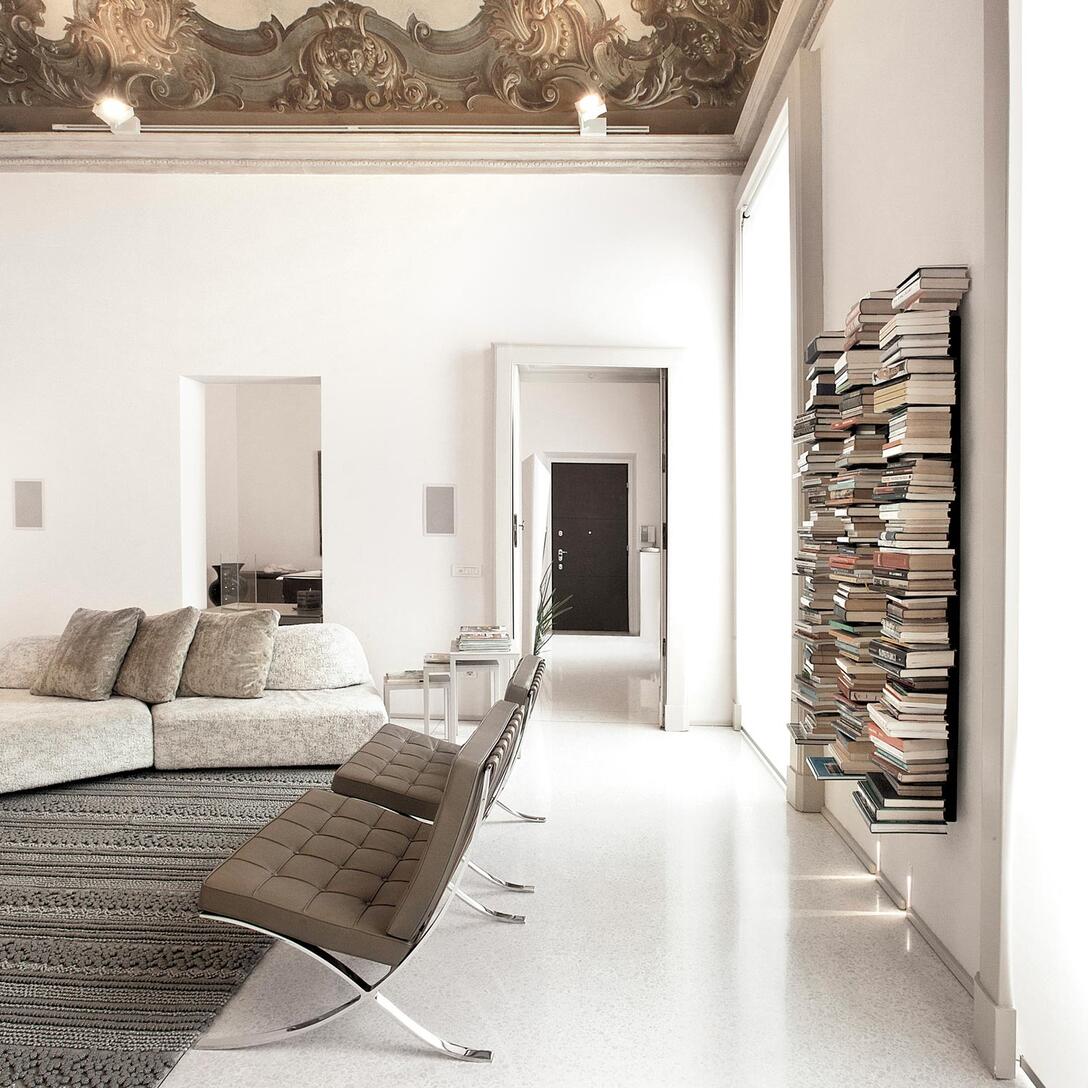 Regał wiszący PTOLOMEO WALL czarny