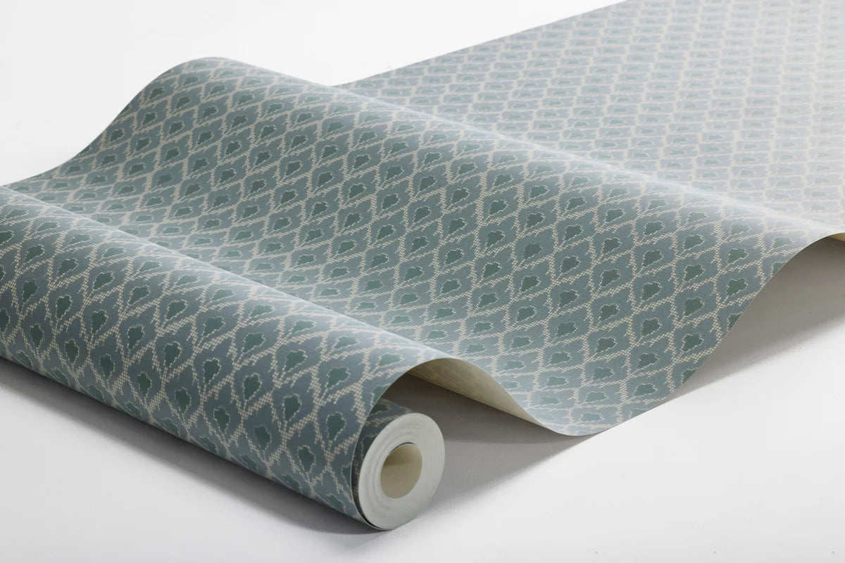 Papierová flizelínová tapeta s geometrickým vzorom SVEA modrá