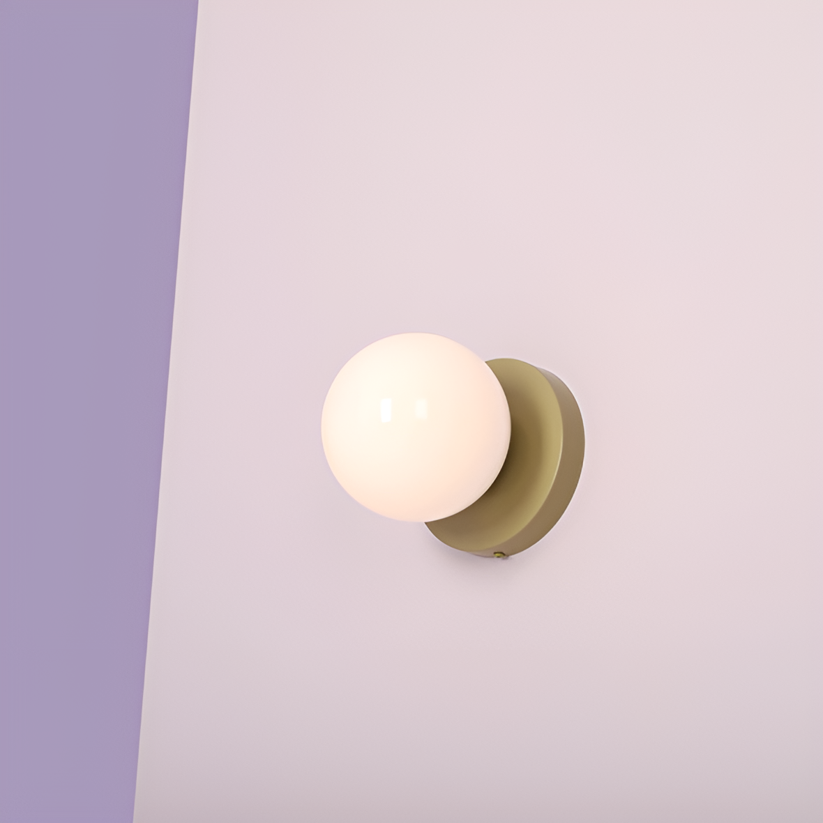 Nástenné svietidlo BALL DUO pistáciové