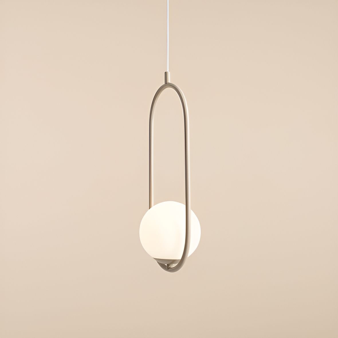 Riva beige hanging lamp