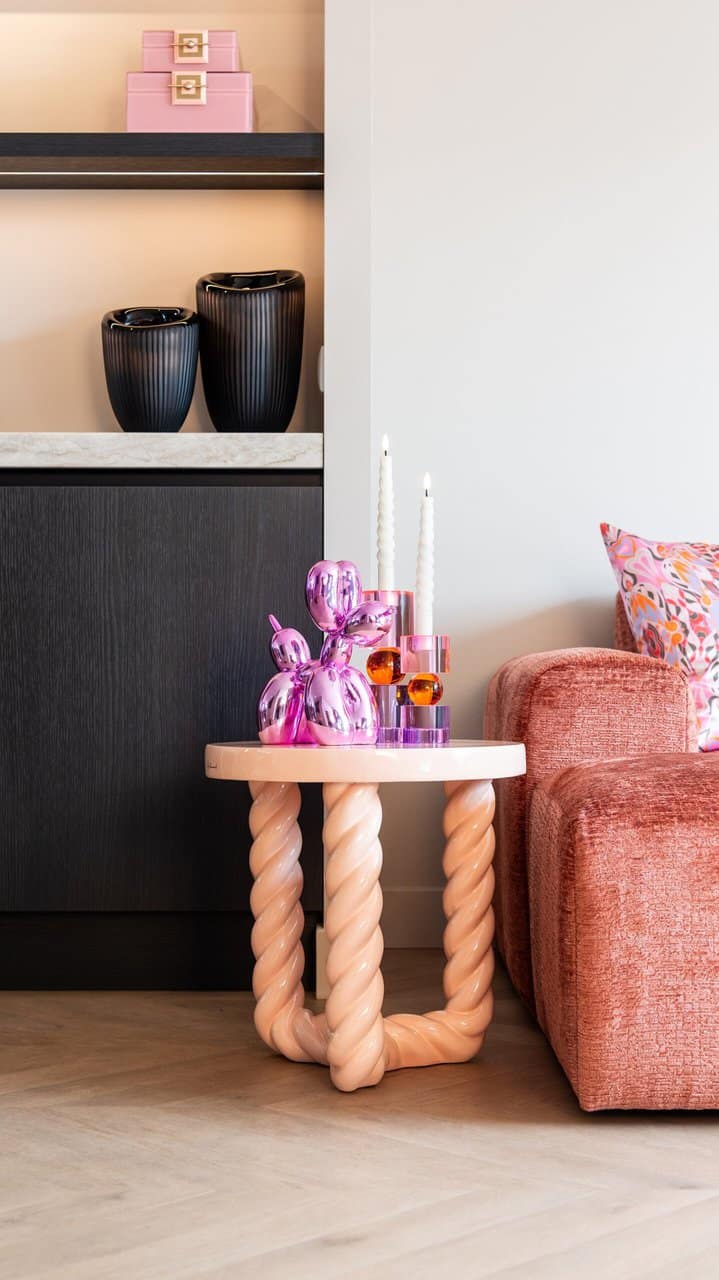 Bočný stolík ROSLY fialový