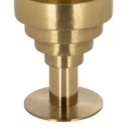 Bočný stolík RENAO modrý s zlatou doskou