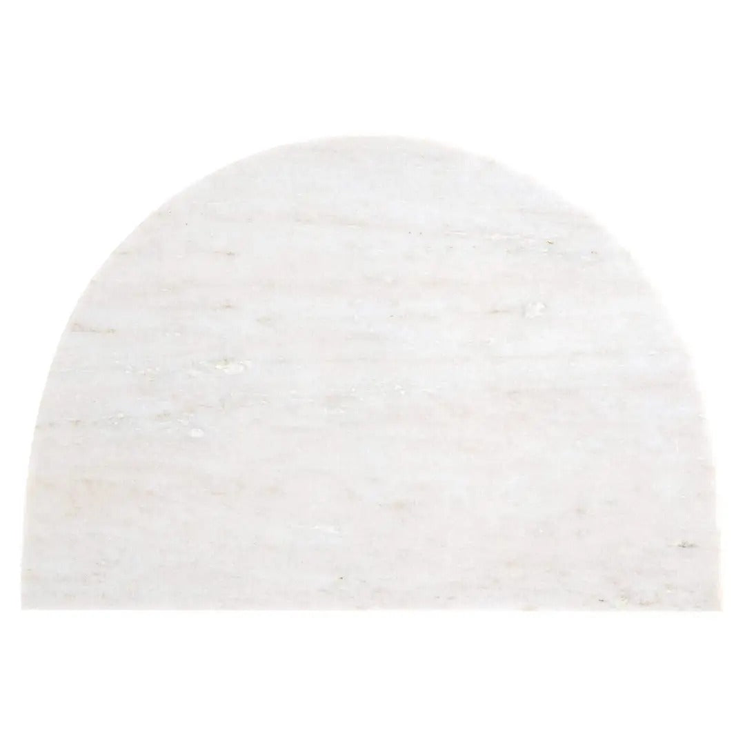 Bočný stolík LANSKY biely mramor