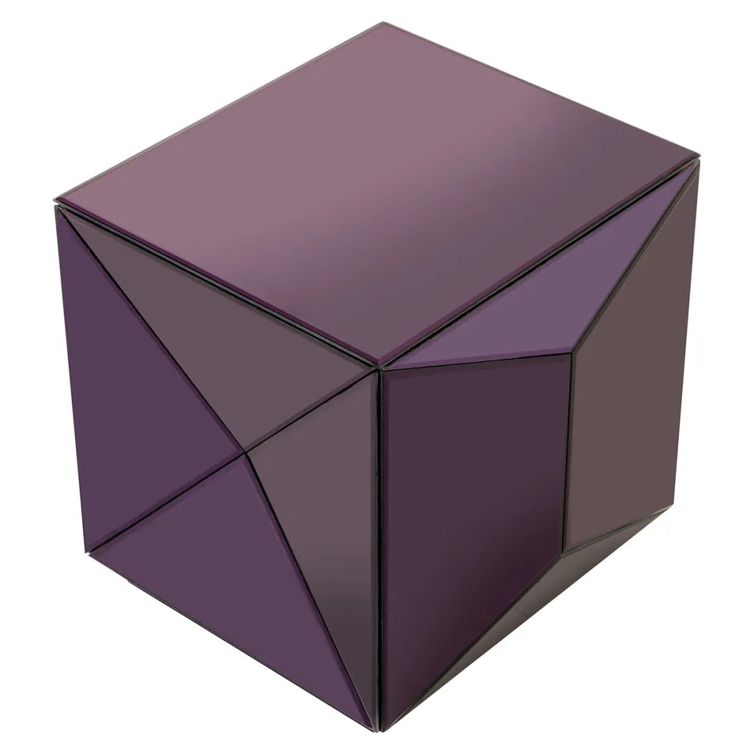 SHIFRA Side Table Purple Glass