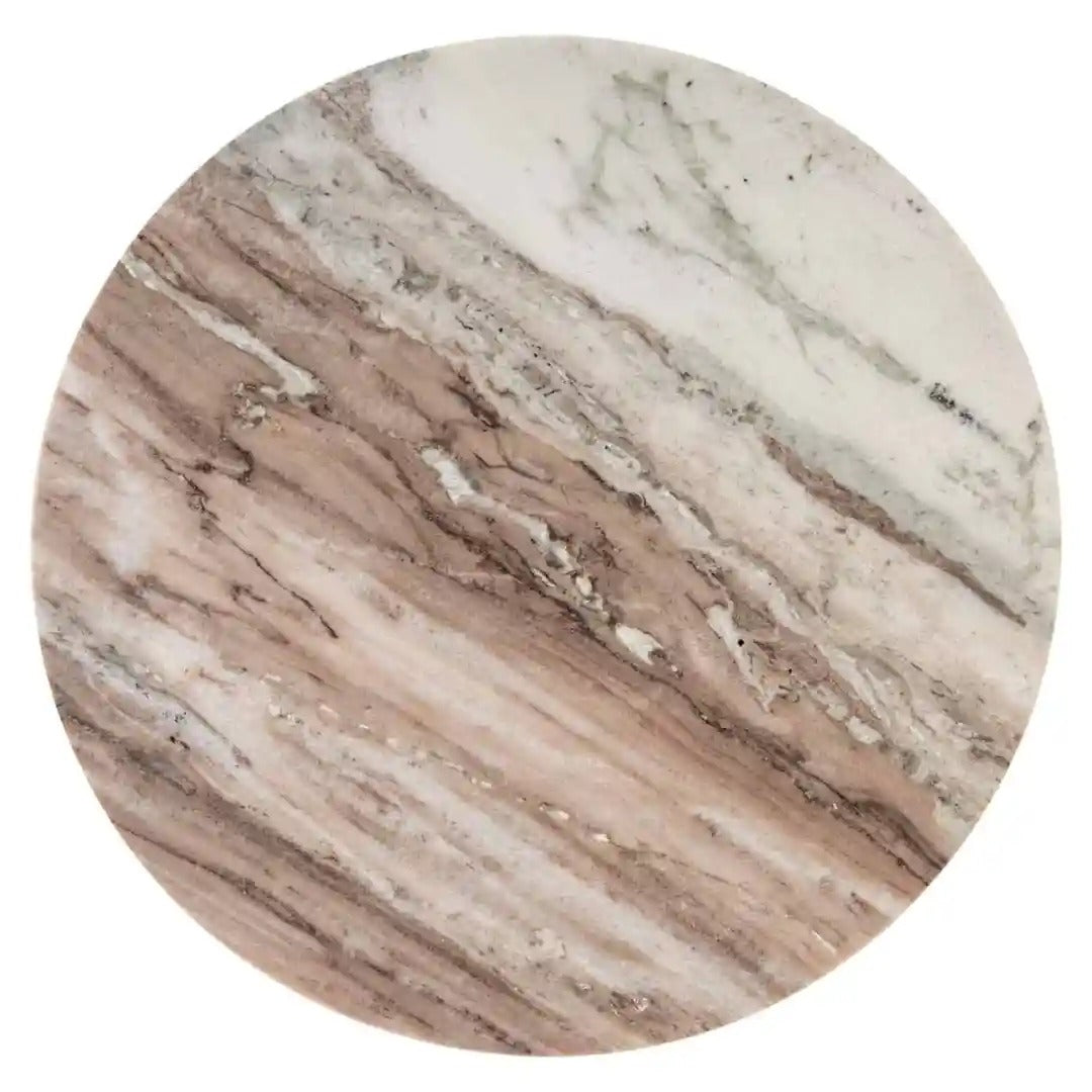 Bočný stolík BARLEY antický zlatý