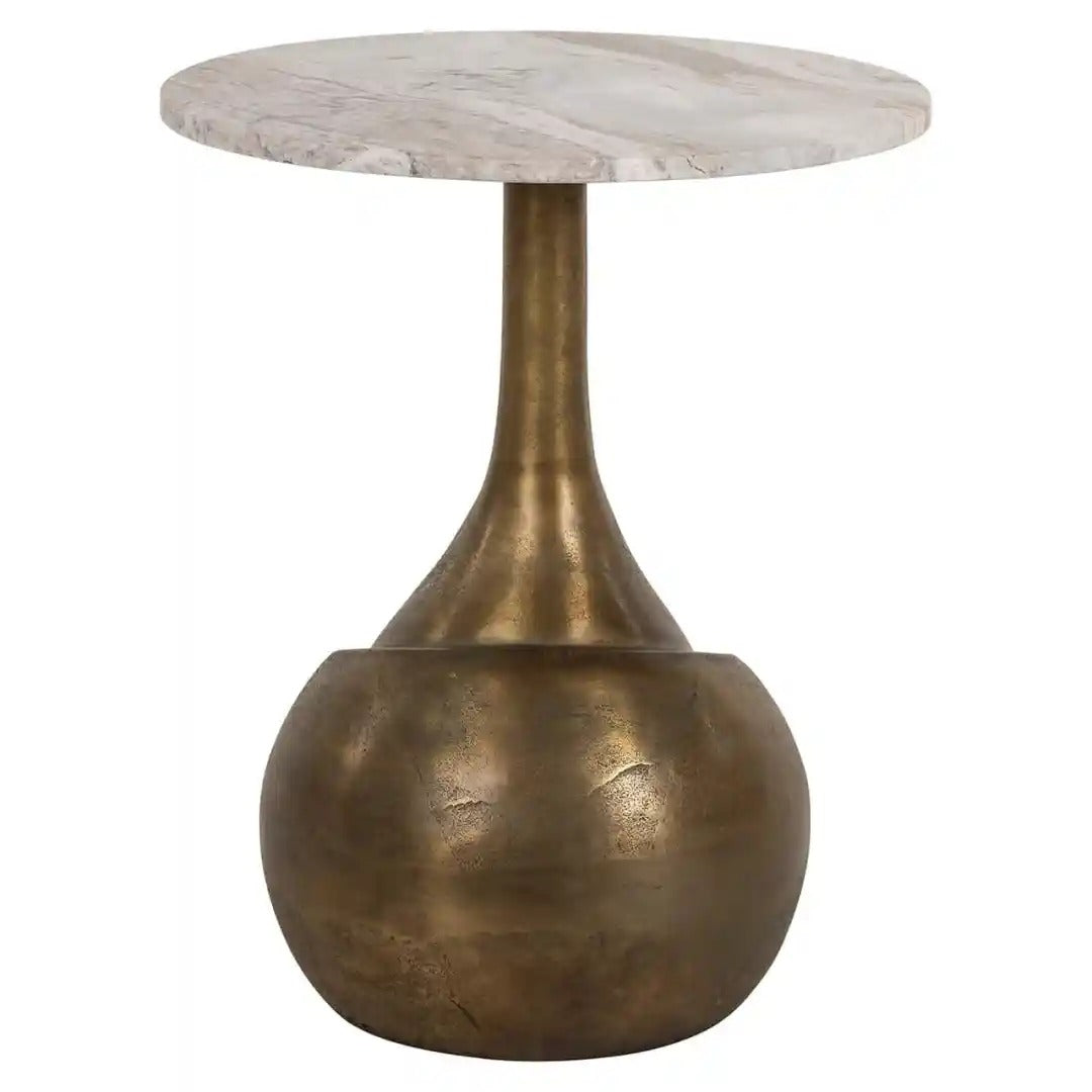 SIA Side Table Antique Gold