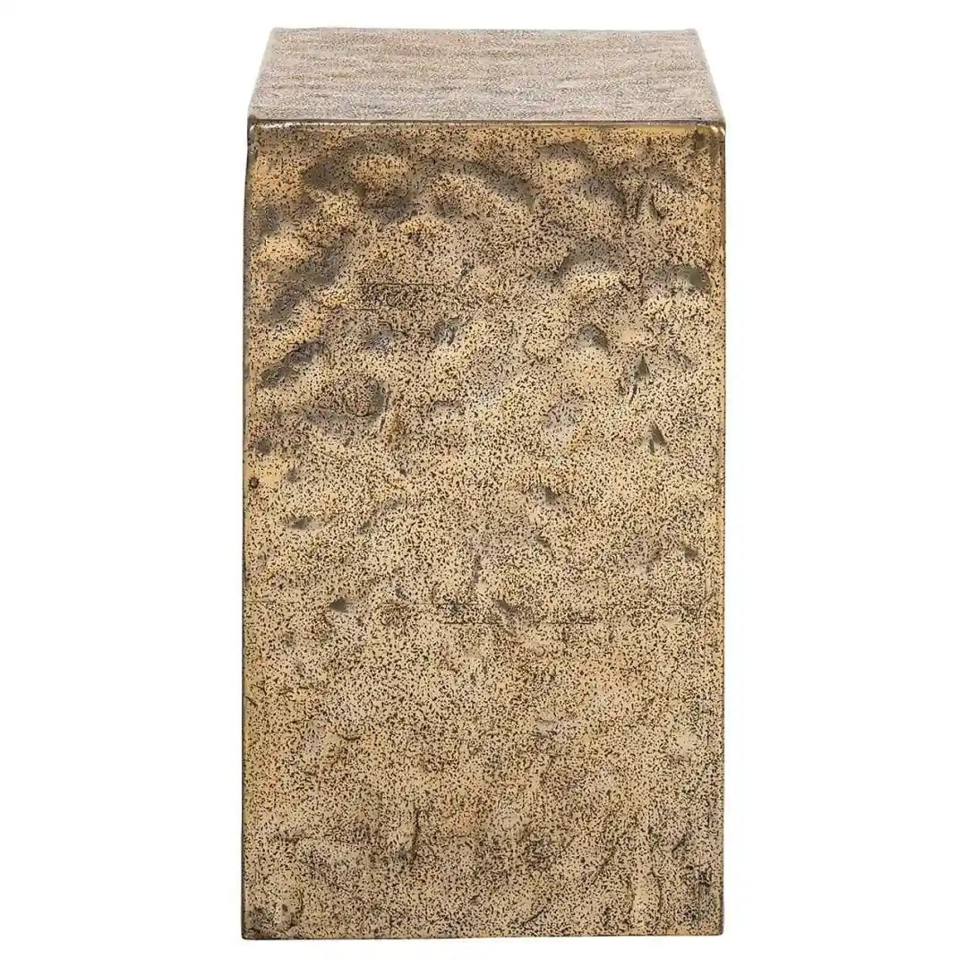 Bočný stolík NOVAN starožitný zlatý