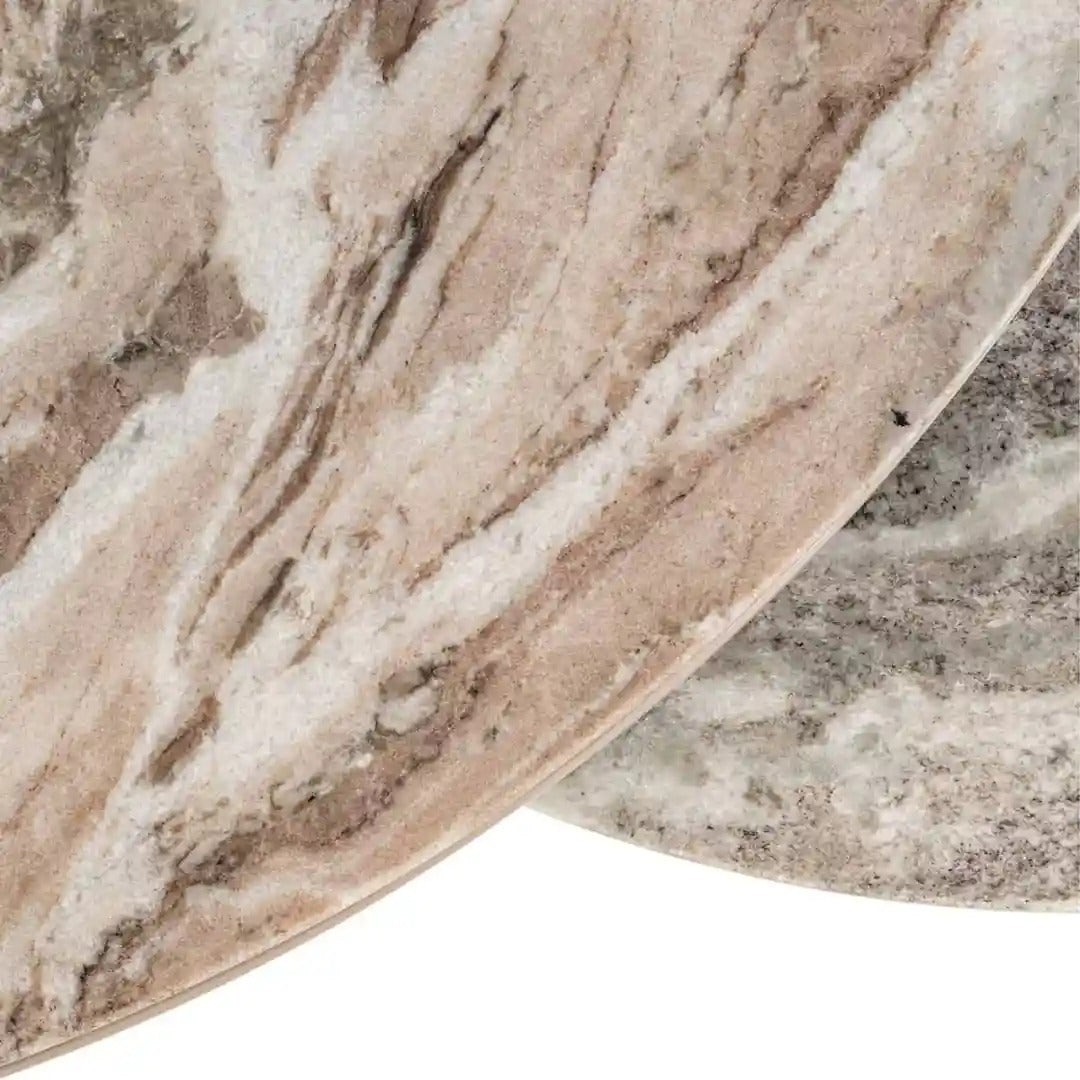 Súprava kávových stolíkov FAIRFAX béžová