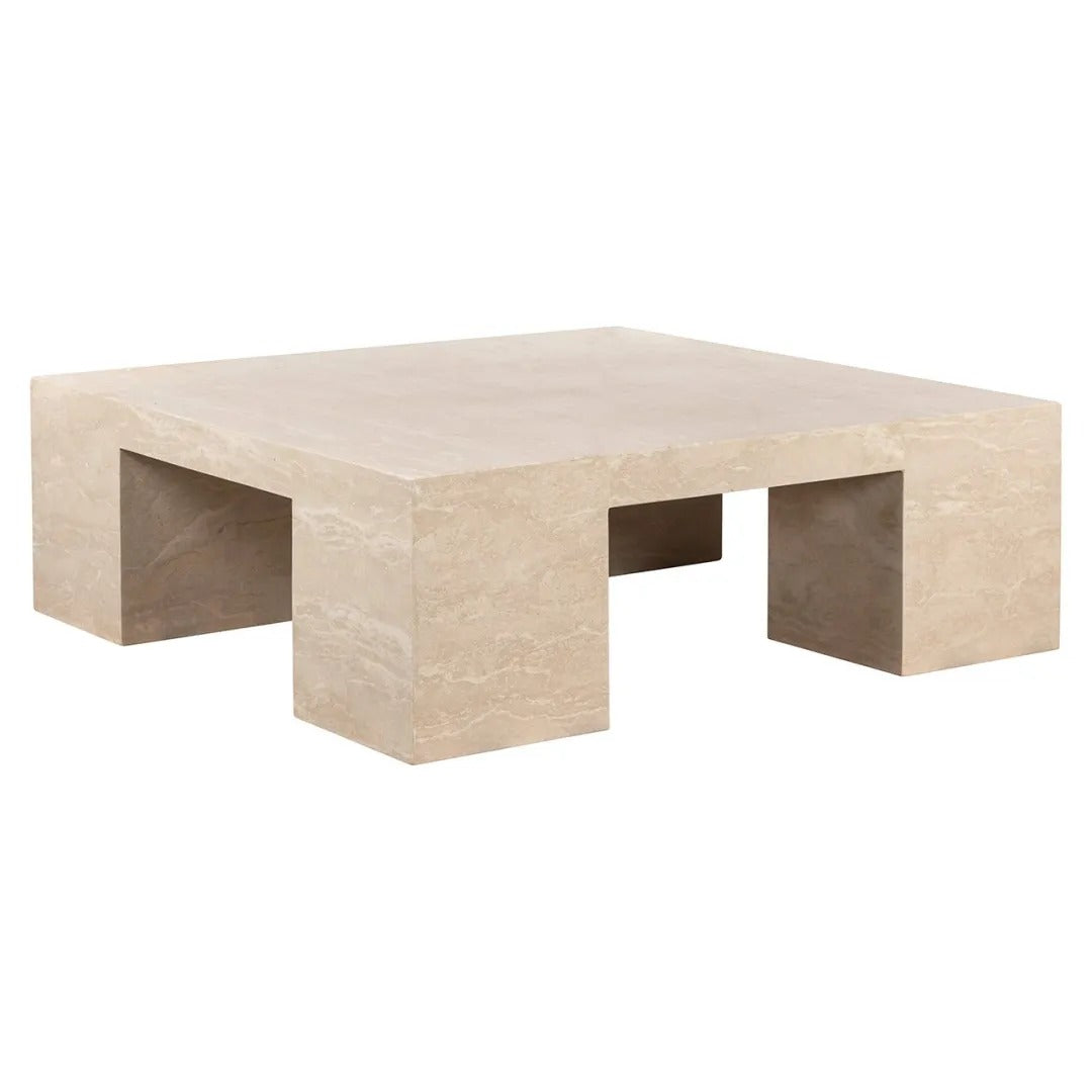 BILTMORE Beige Travertine Coffee Table
