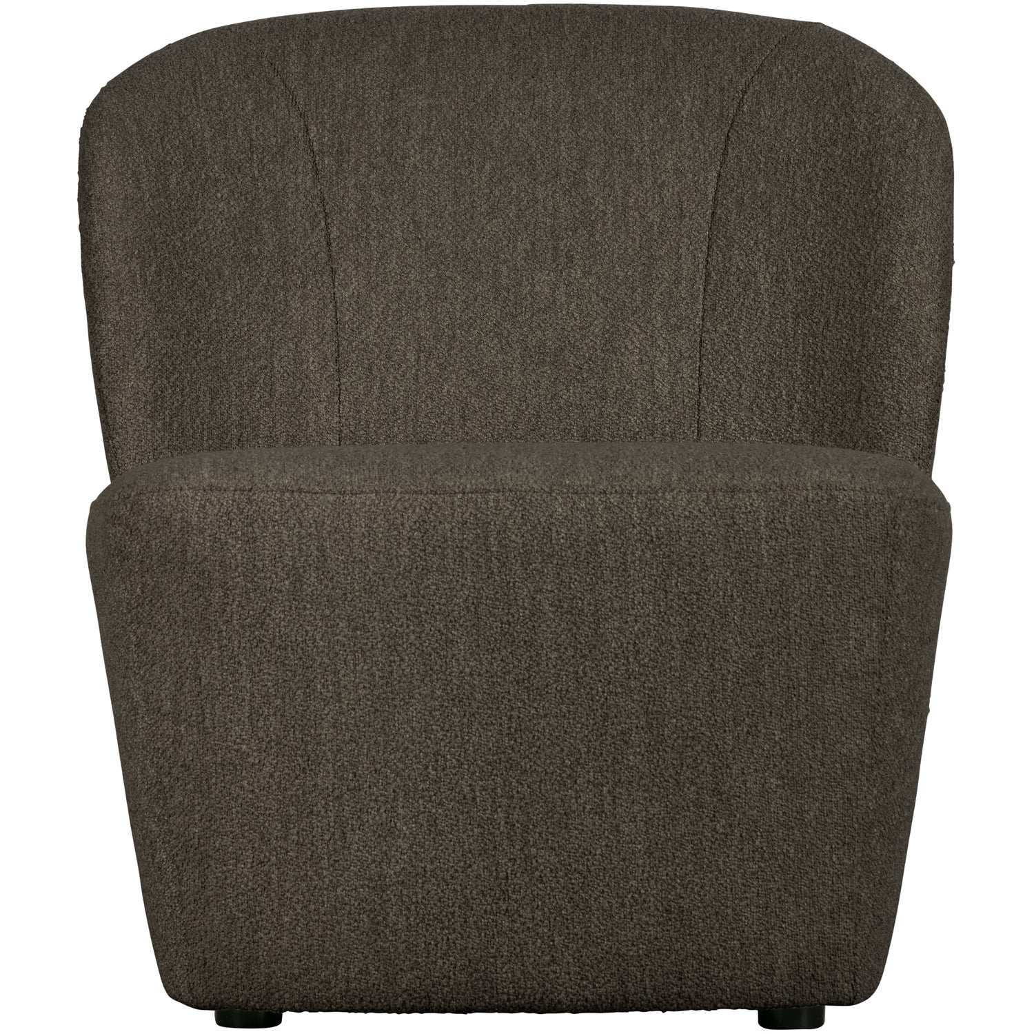 Fotel LOFTY hnedý bouclé