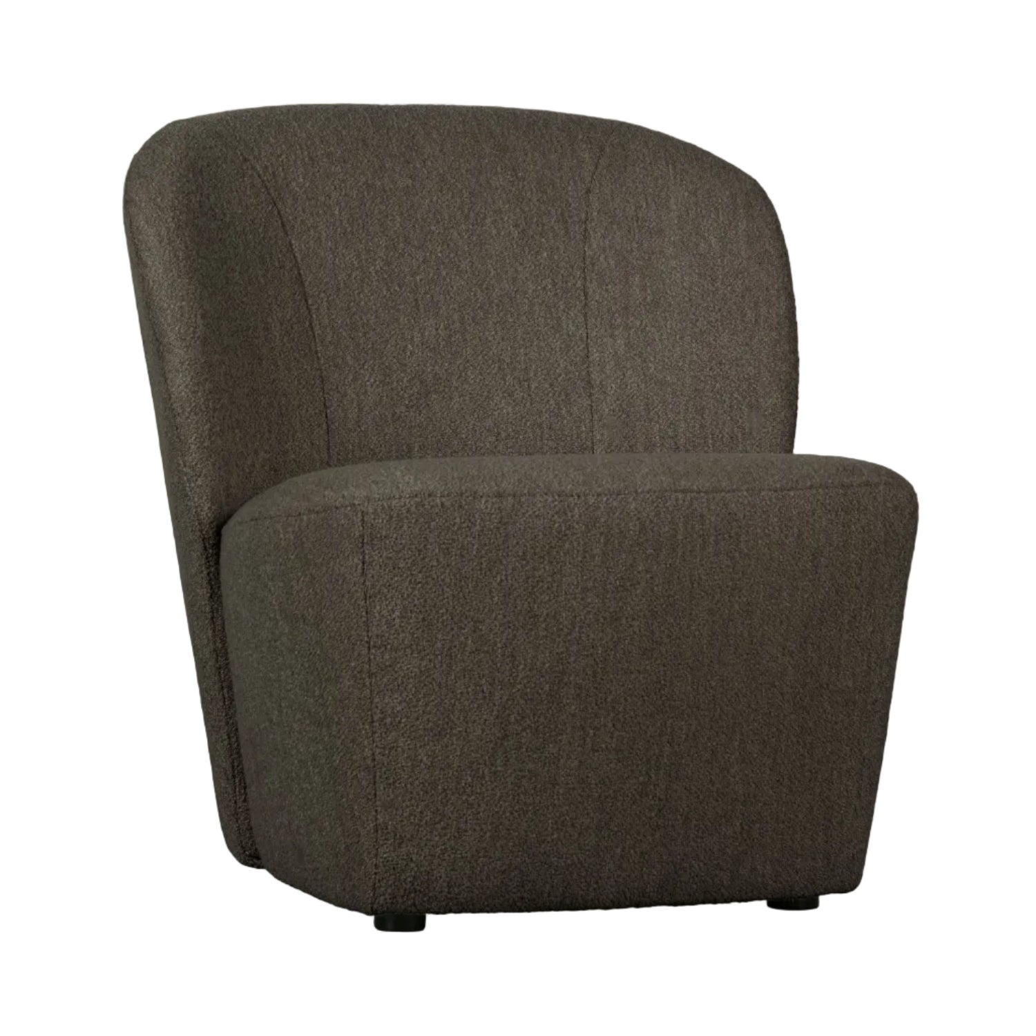 Fotel LOFTY hnedý bouclé
