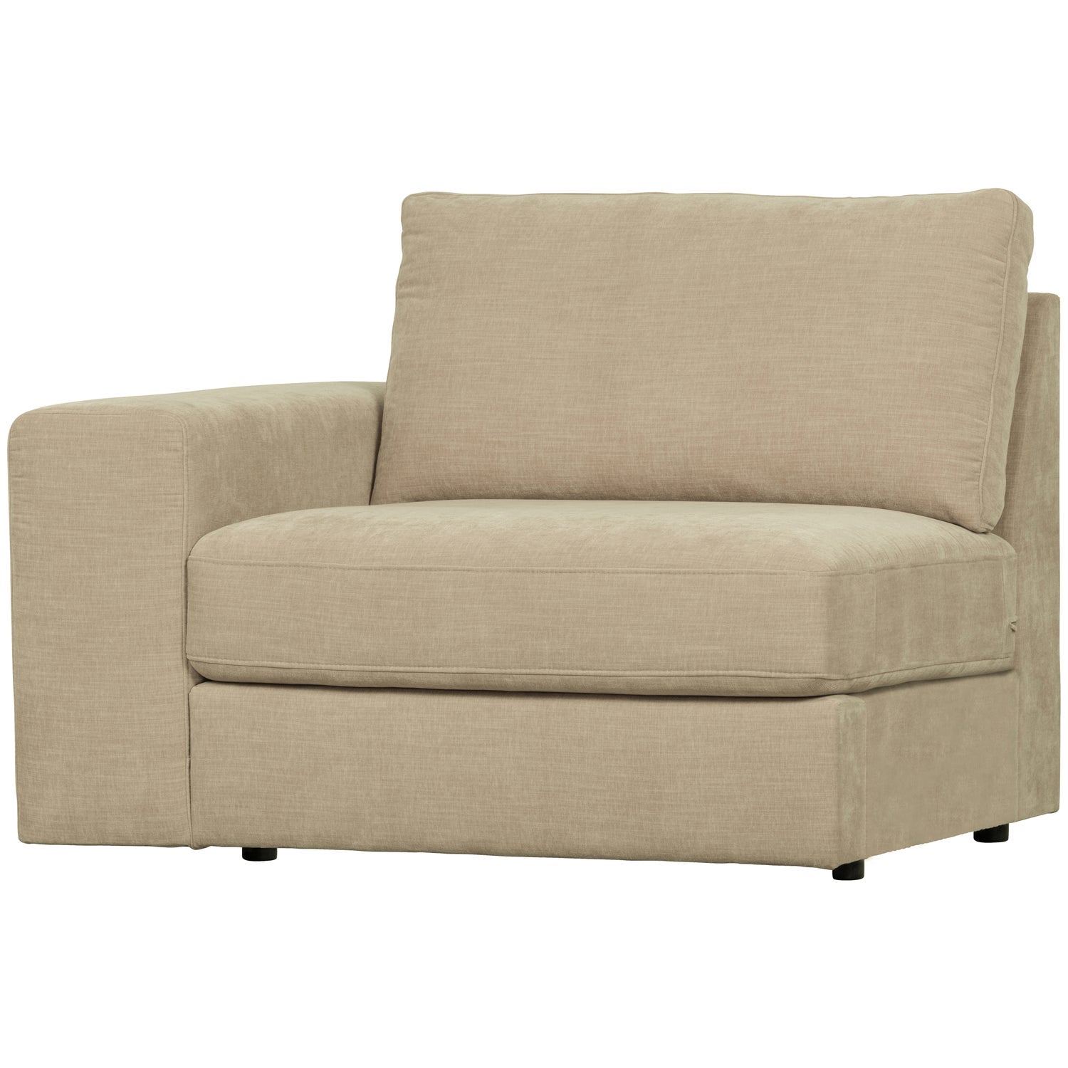 Sofa FAMILY - left-side end module in sand