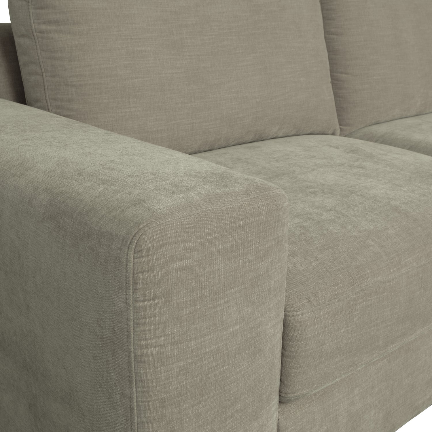 Sofa FAMILY - modul koncový ľavostranný teplá šedá