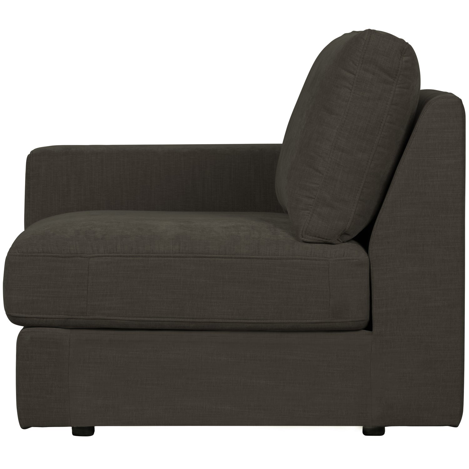 Sofa FAMILY - koncový prvok ľavostranný antracitový