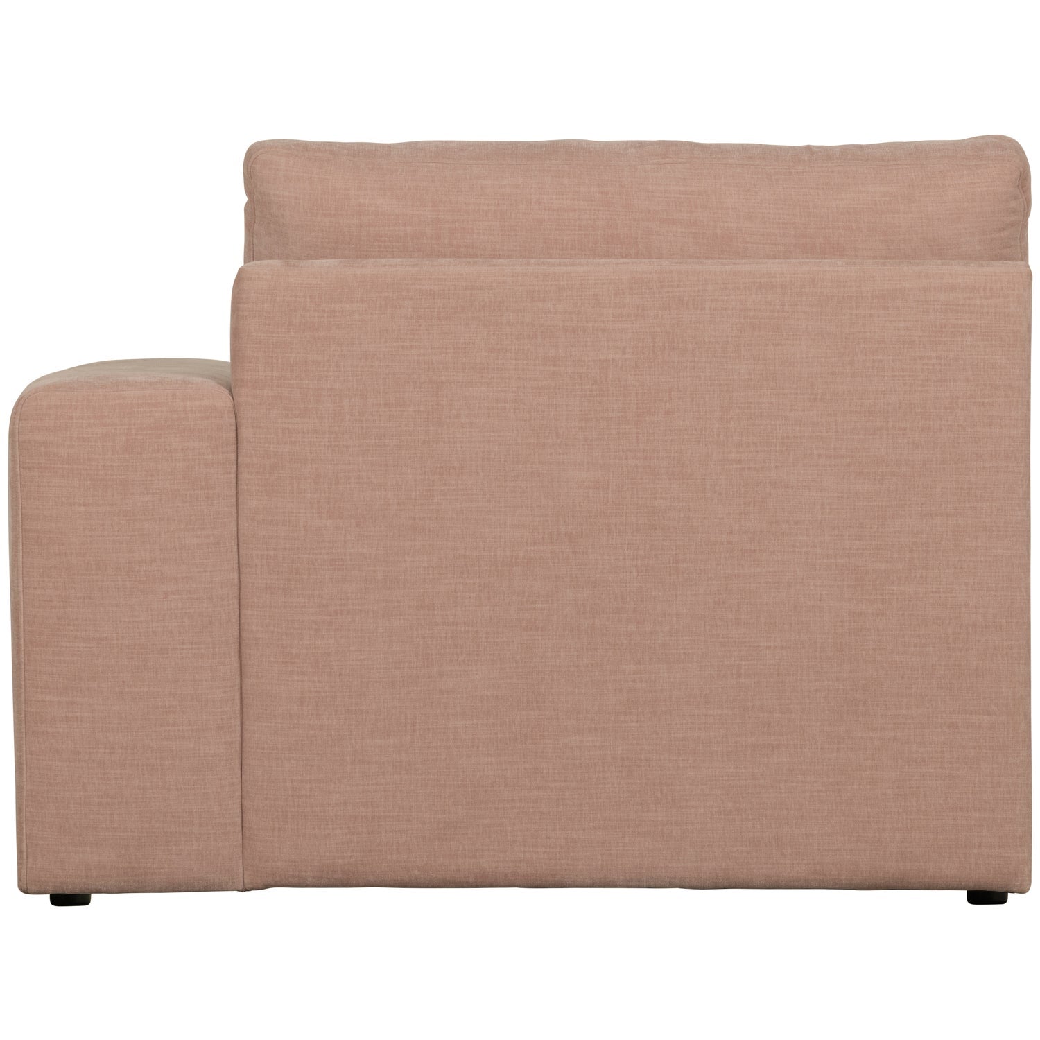 Sofa FAMILY - pravý modul koncový ružový
