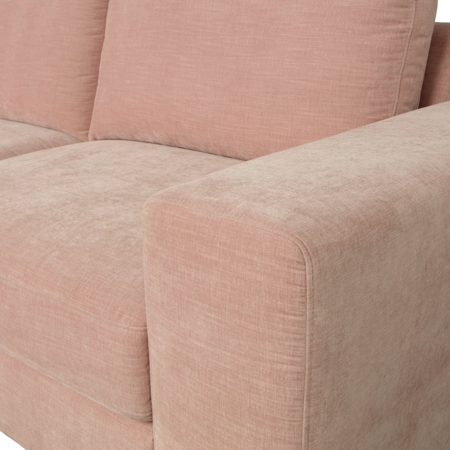 Sofa FAMILY - pravý modul koncový ružový