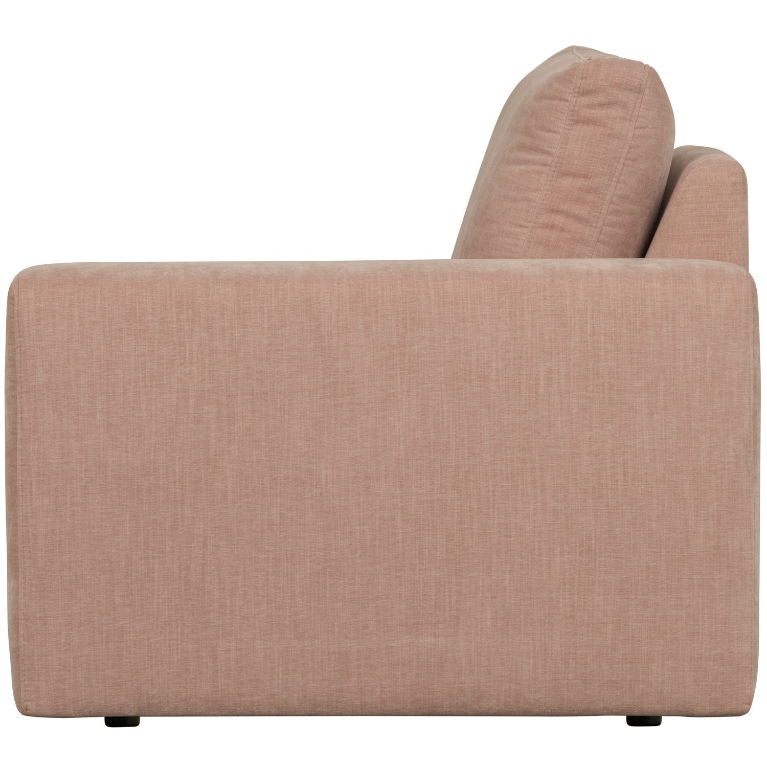 Sofa FAMILY - pravý modul koncový ružový
