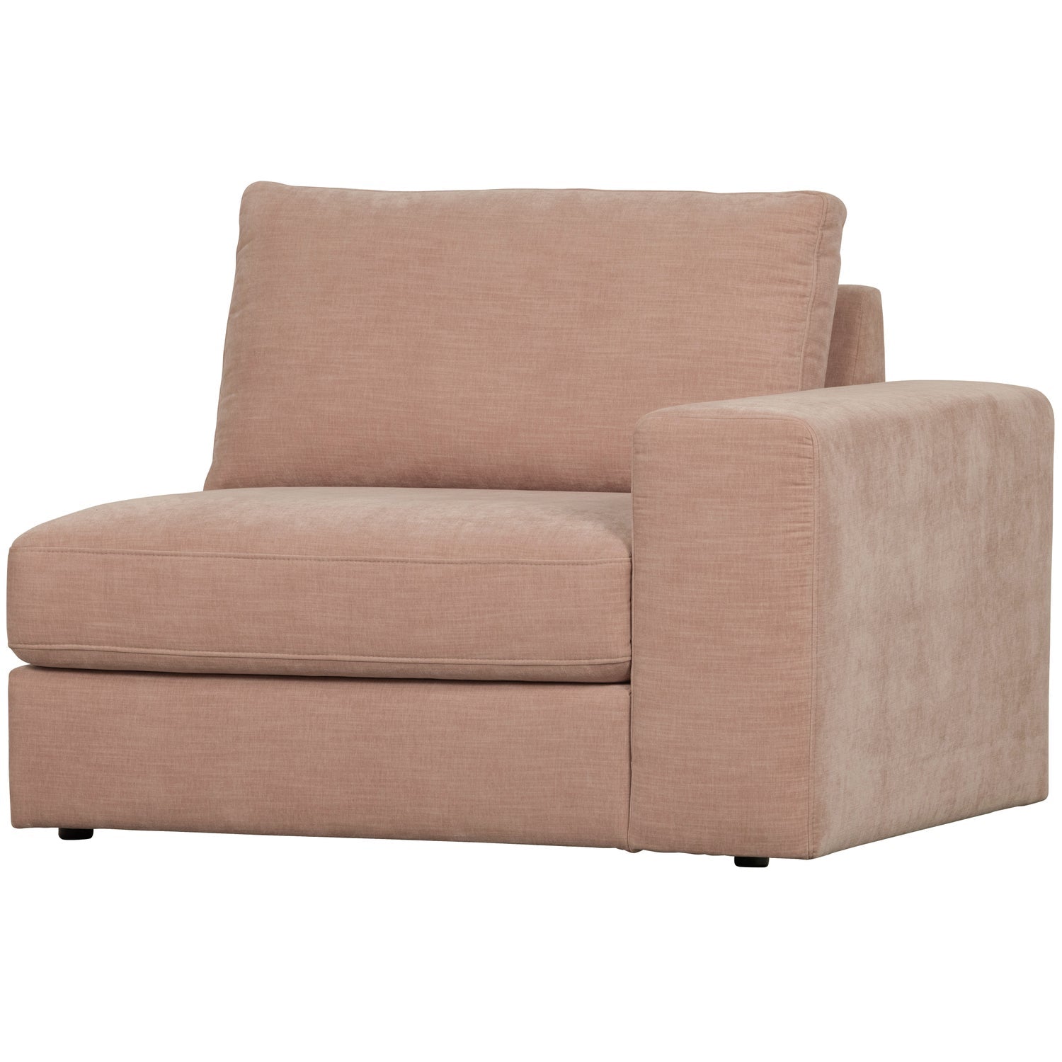 Sofa FAMILY - pravý modul koncový ružový