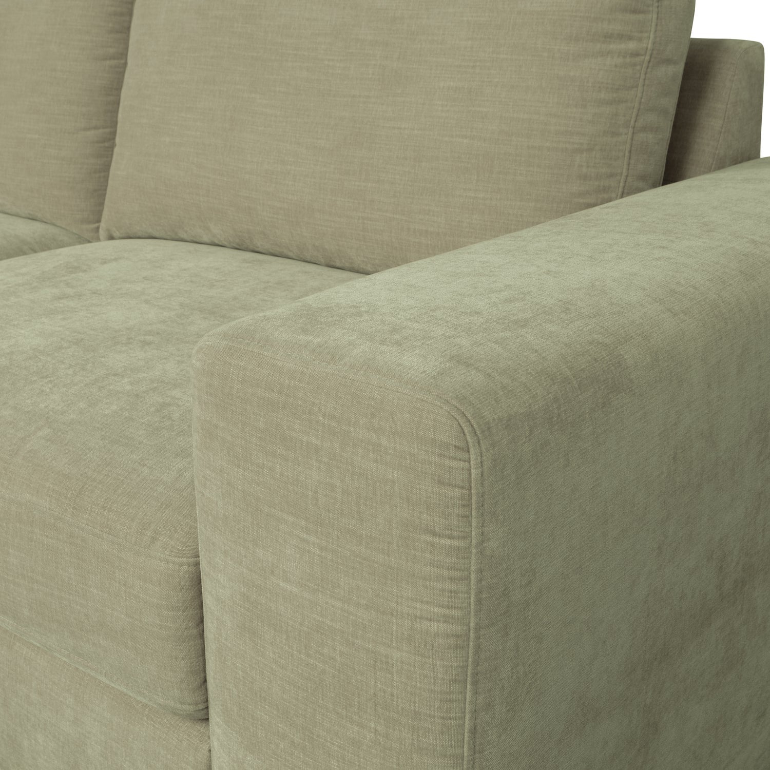 Sofa FAMILY - pravý koncový modul zelený