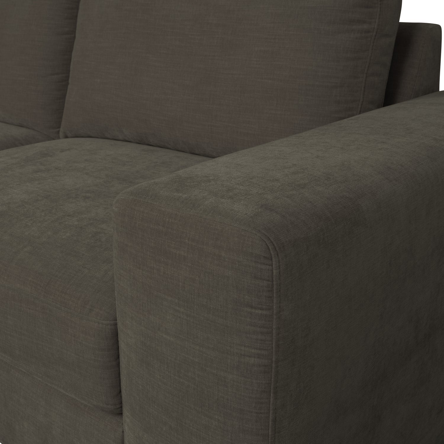 Sofa FAMILY - pravý modul koncový antracitový