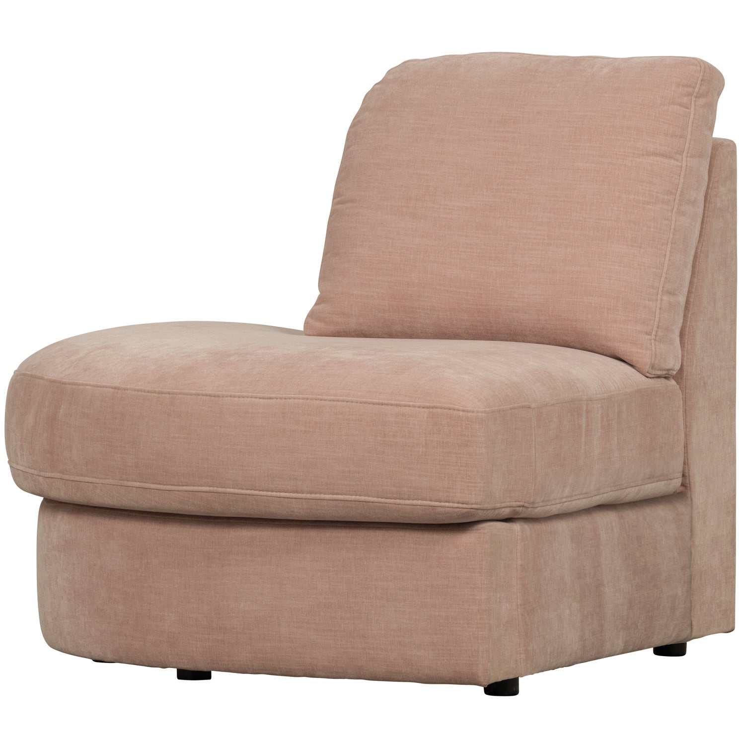 Sofa FAMILY - otvorený modul ľavostranný ružový
