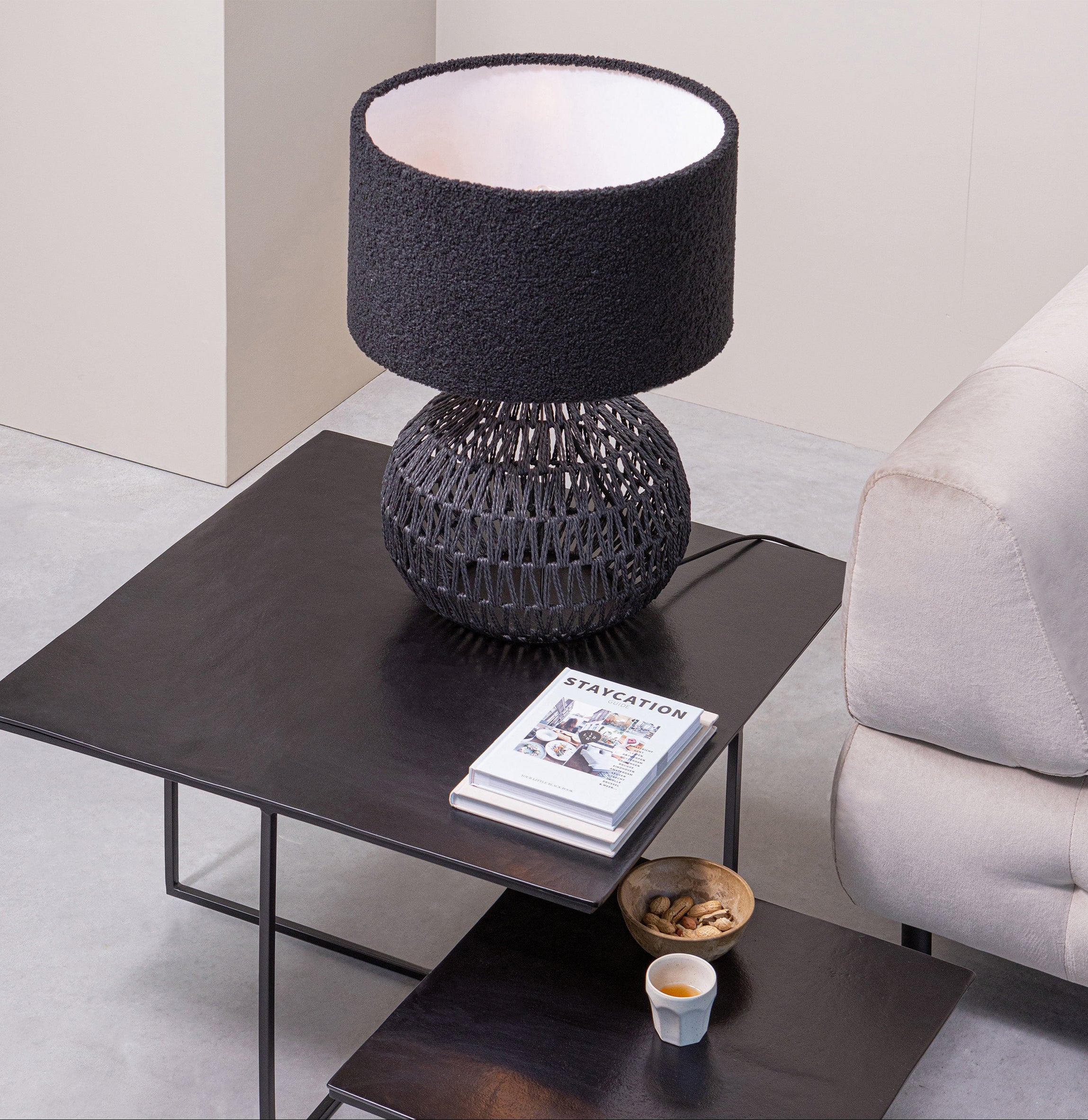 Podstavec stolnej lampy MACY čierny